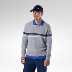Rossignol Jersey de punto con cuello redondo para hombre Grey