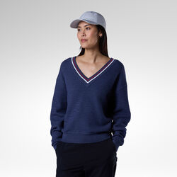 Rossignol Women's Knit V-Neck Sweater Blue