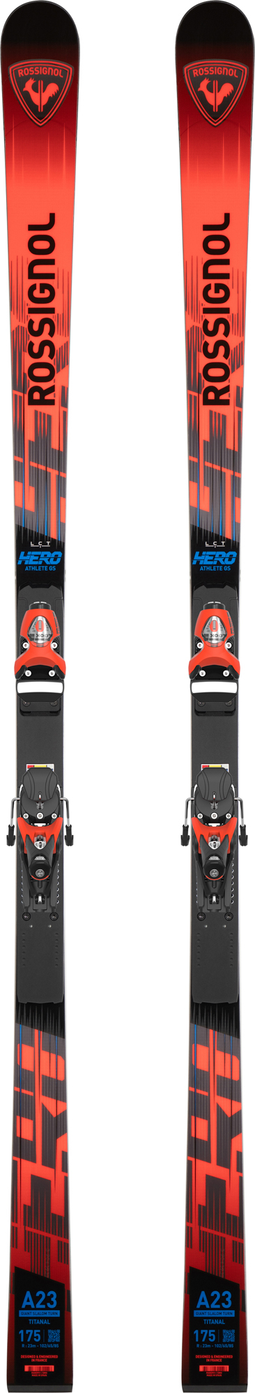 Rossignol Sci da gara unisex HERO ATHLETE GS 170-185 R22 DIFETTO ESTETICO Red